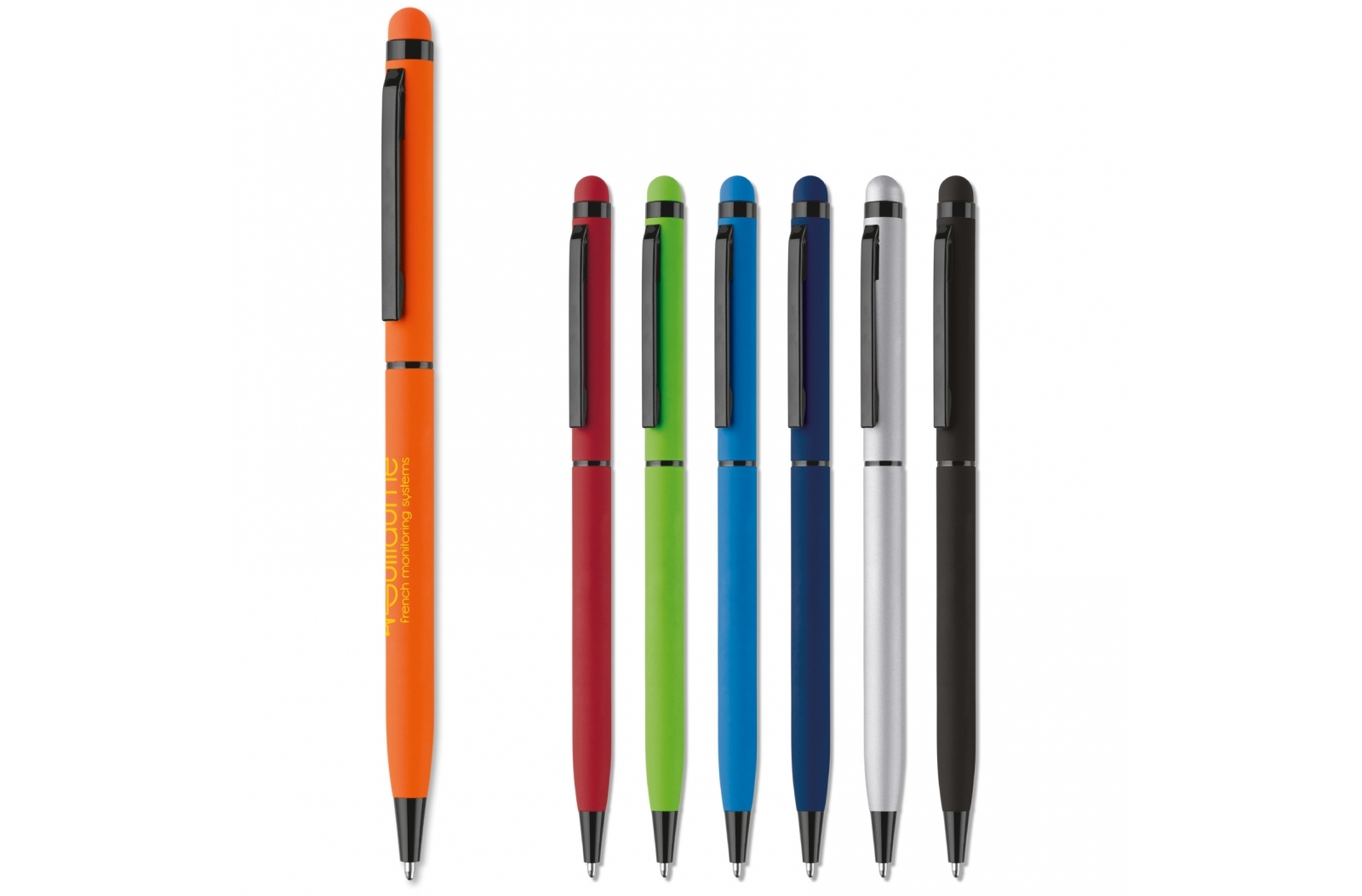 Balpen metaal stylus rubberised