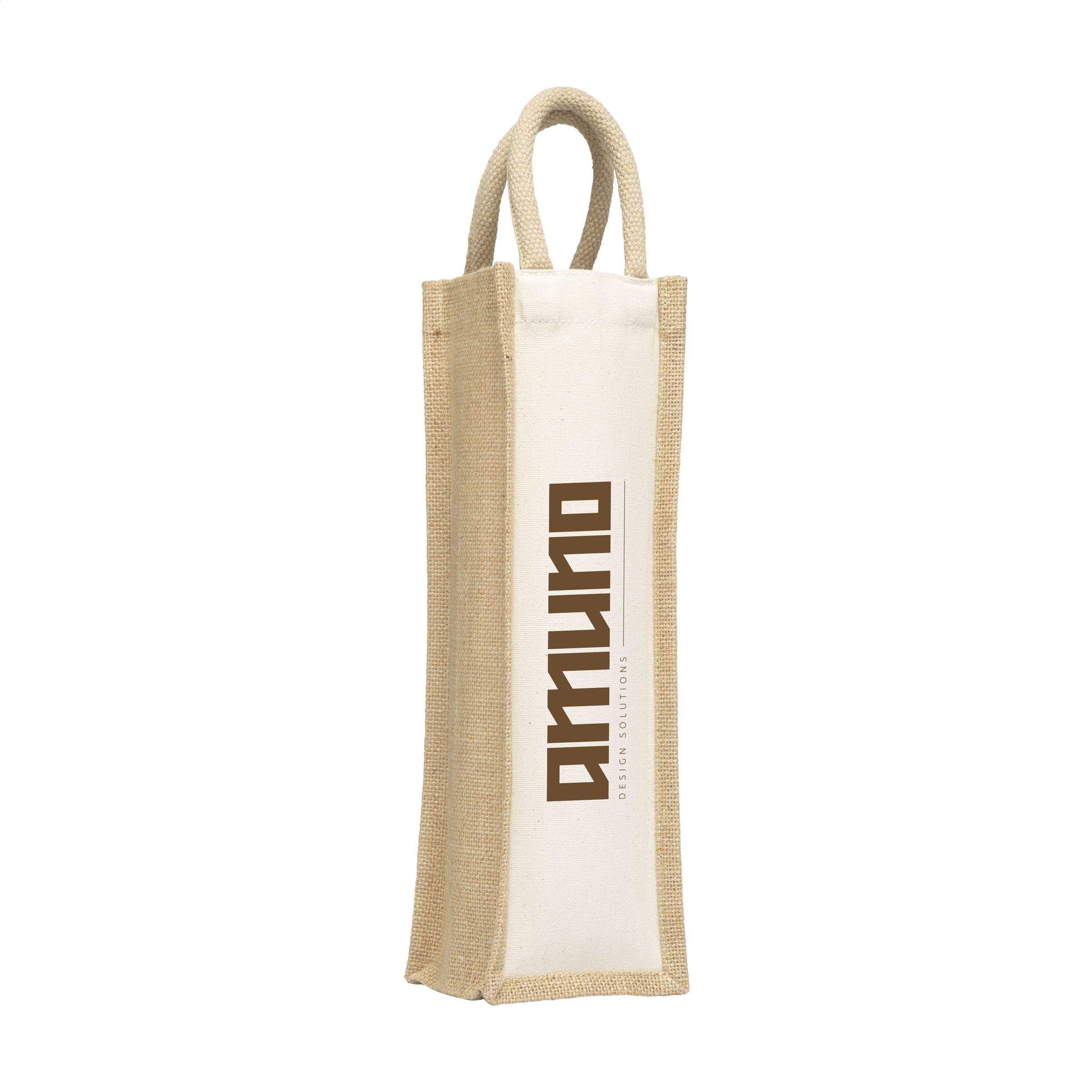 Jute Canvas Double Wine Bag wijntas
