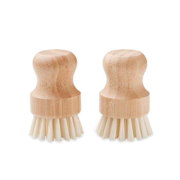 PINTSEL Set  bamboe groente borstels