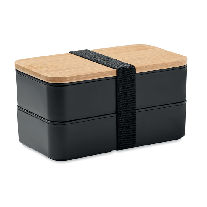 BAAKS Lunchbox PP bamboe deksel2x400m