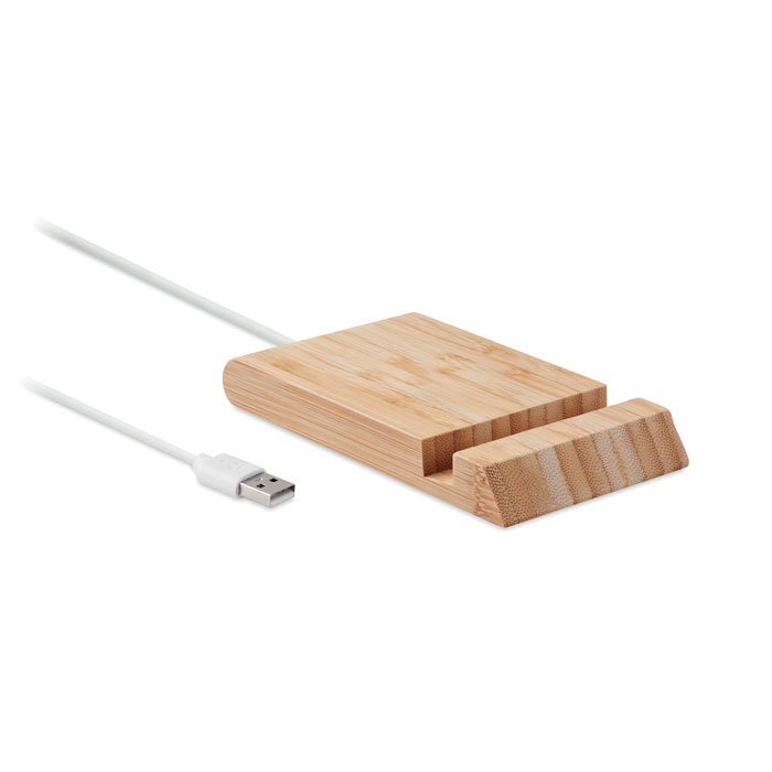 ODOS Bamboe draadloze oplader 10W