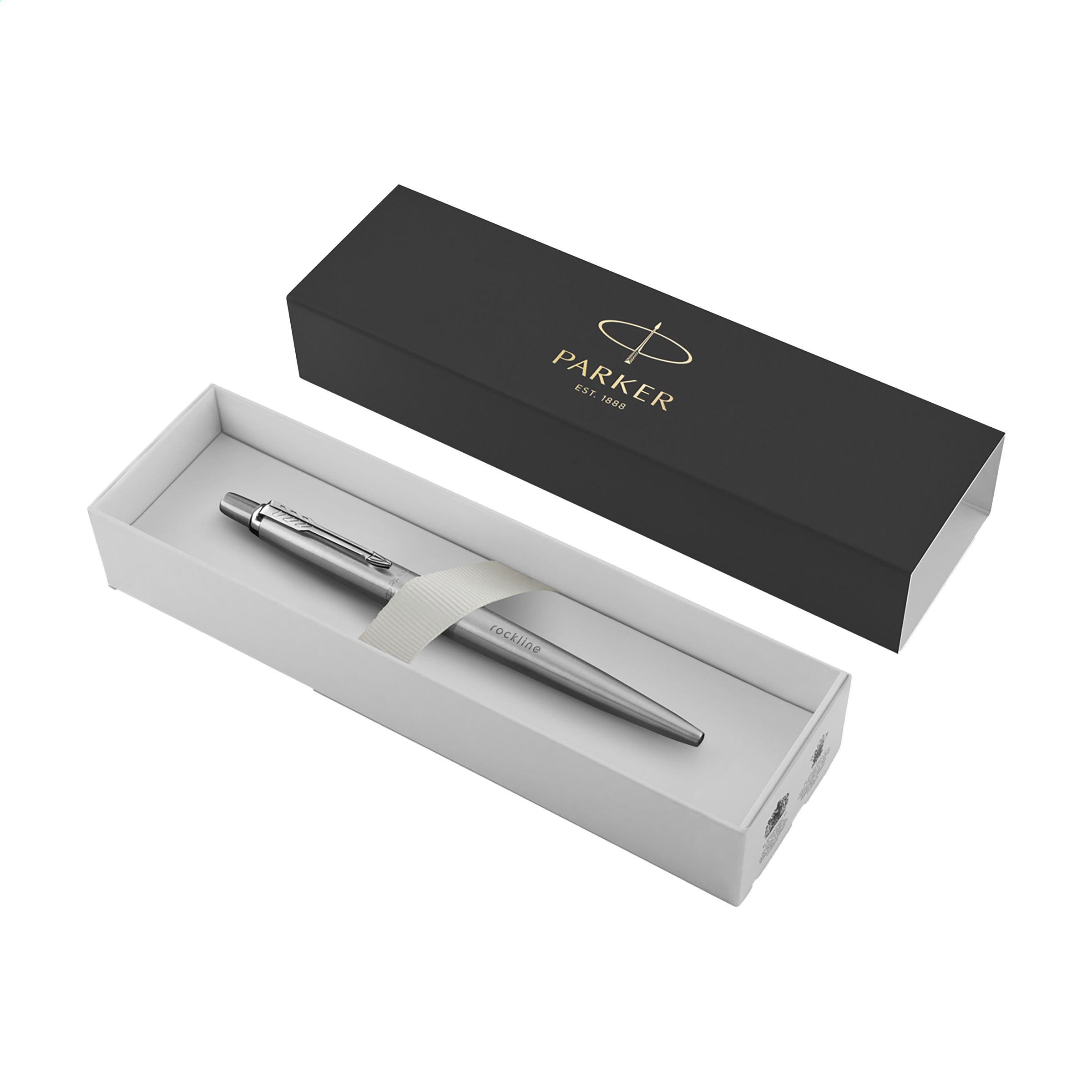 Parker Jotter RVS Balpen - blauwe inkt