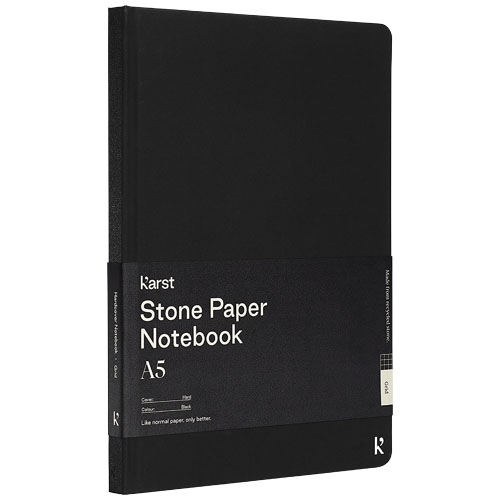 Karst® A5 hardcover notitieboek van steenpapier - vierkant