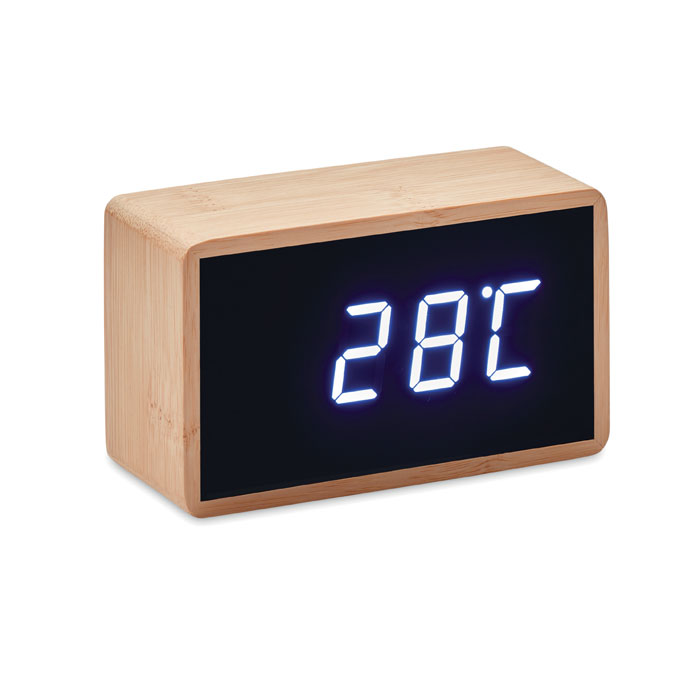 MIRI CLOCK Bamboe klok met LED