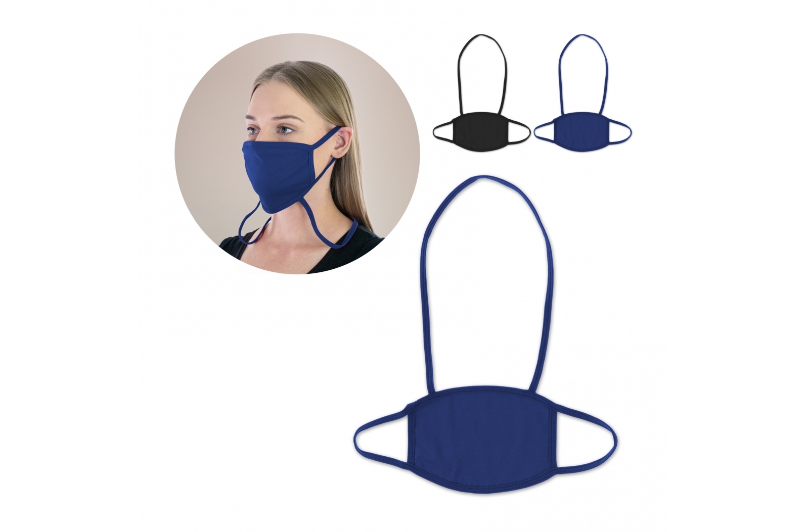 Herbruikbaar gezichtsmasker met bandje Made in Europe