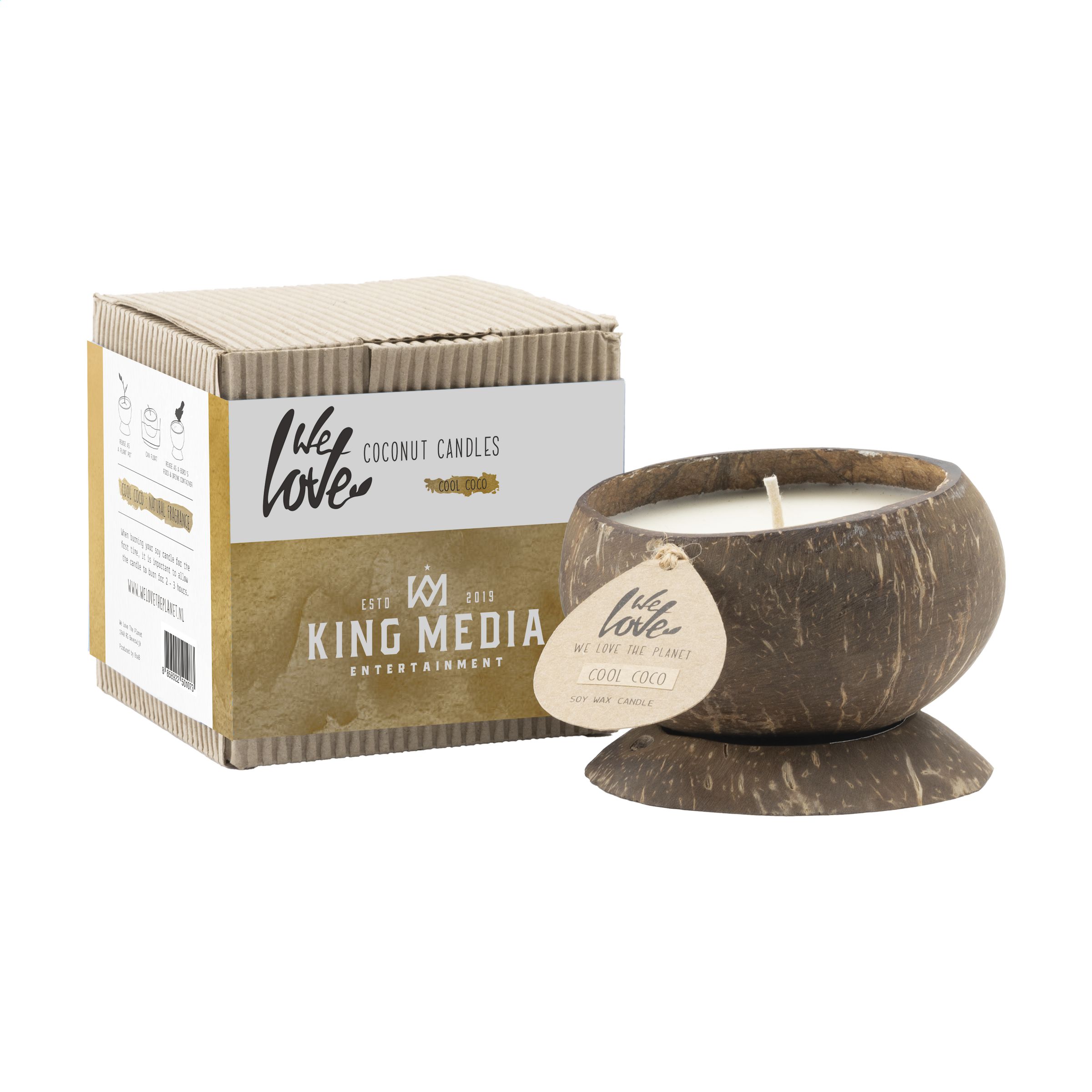 We Love The Planet Coconut Candle kaars