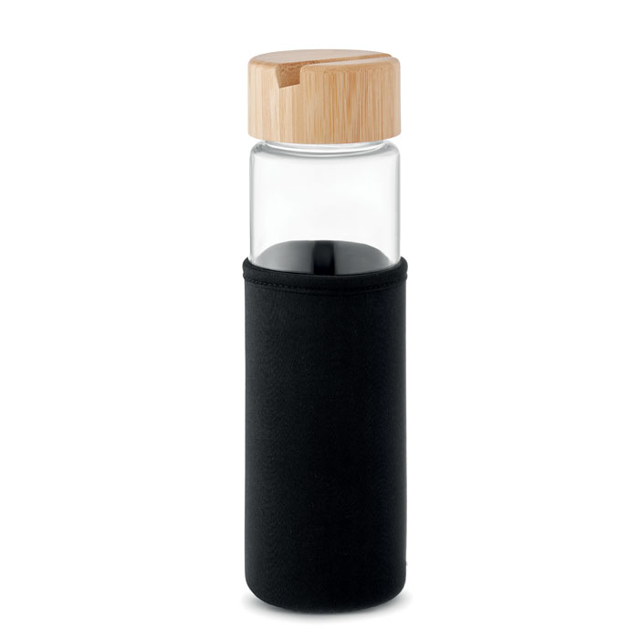 TINAROO Glazen fles bamboe dop 600ml