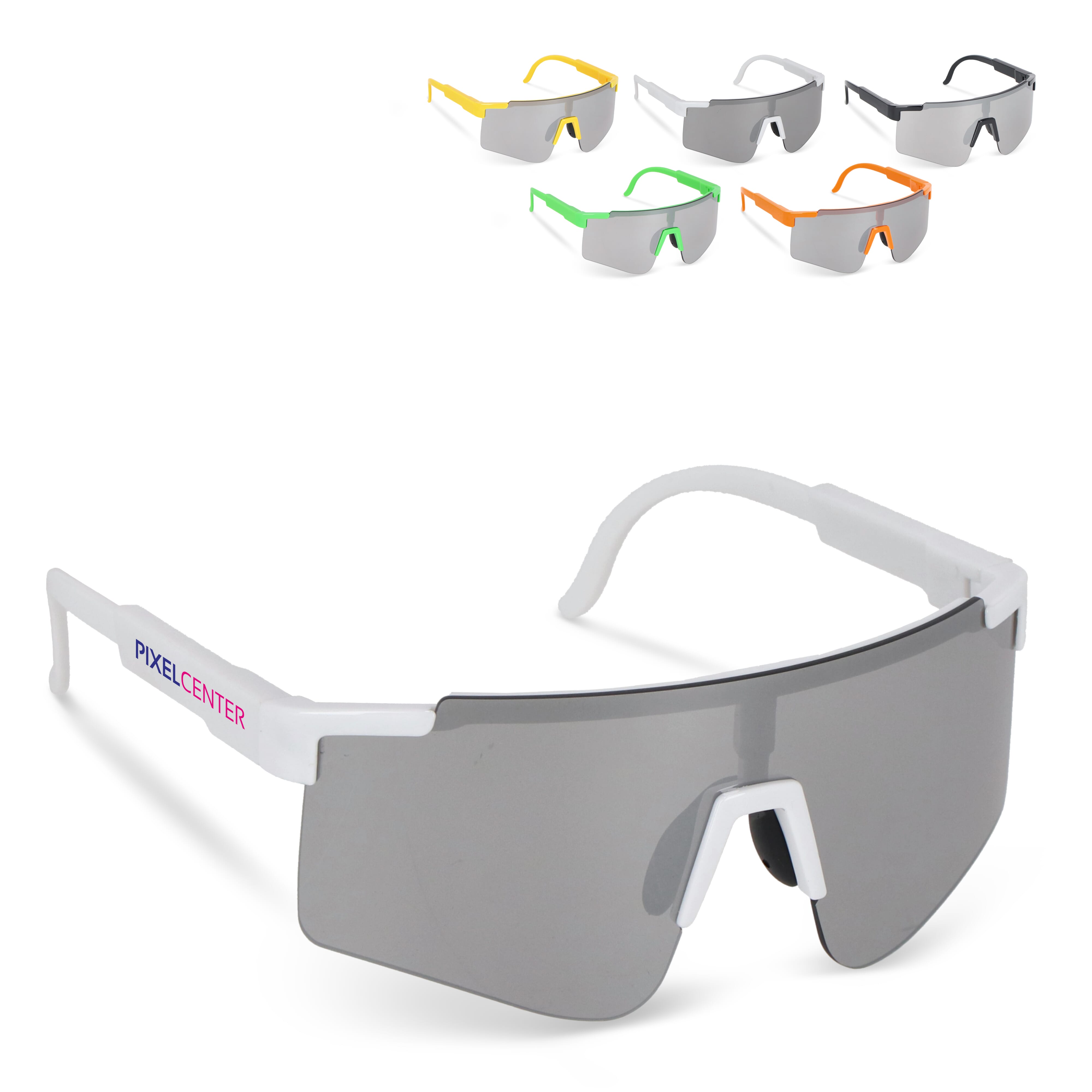 ROCKBROS Zonnebril, Fotochromatisch, Transparant, voor Fietsen, Hardlopen, Sporten in de Open Lucht, UV-bescherming 400 voor Mannen en Vrouwen, Wit