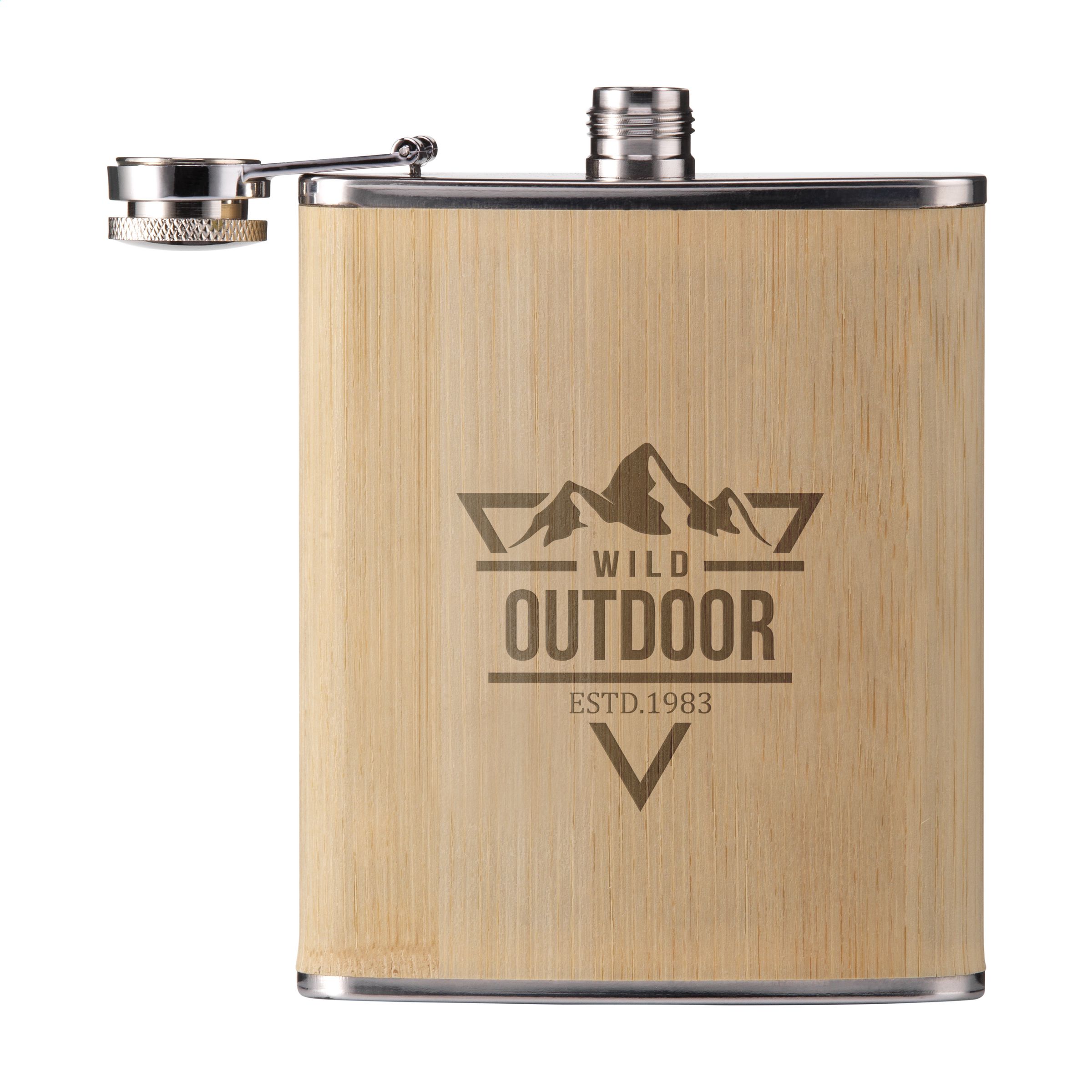 Hipflask Bamboo 200 ml heupfles