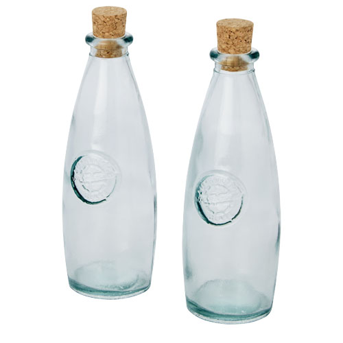 Sabor tweedelige olie en azijnset gerecycled glas