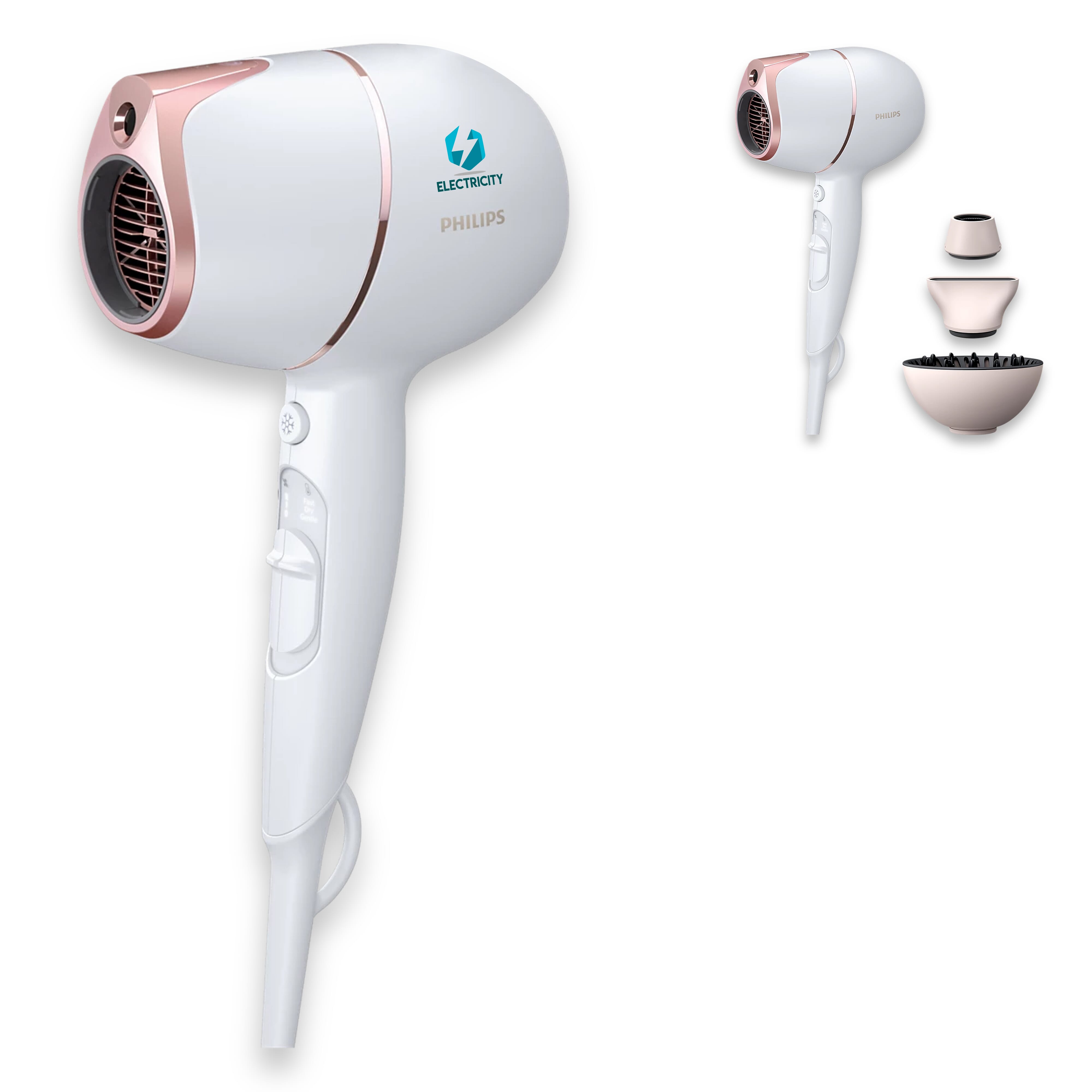 Philips SenseIQ haardroger met diffuser | BHD628