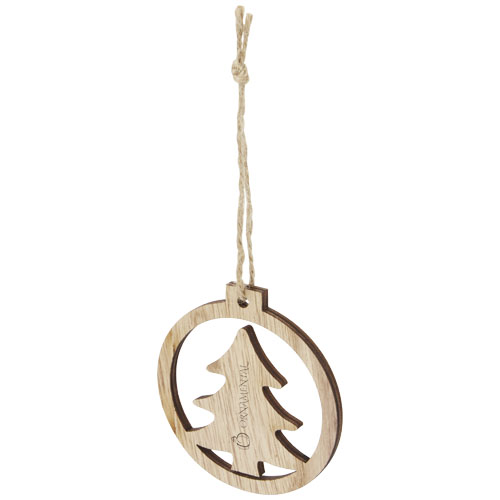 Natall houten boom ornament